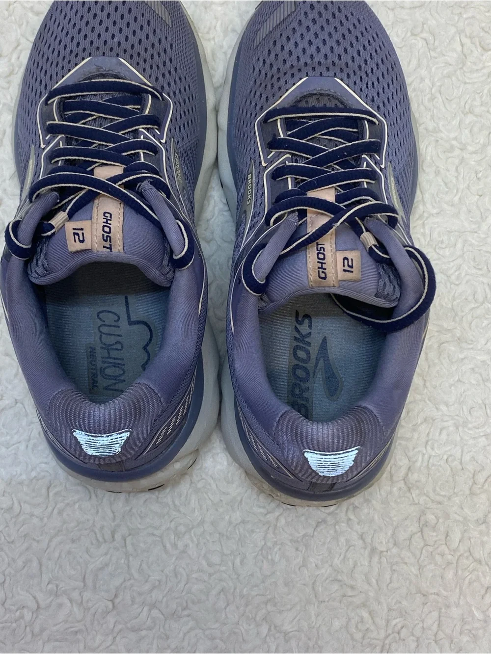 Brooks Ghost 12 Women's Running Shoes Blue Gray Athletic Sneakers Size 6